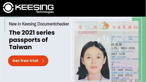Infographic The 2021 Taiwan Passport Keesing Technologies