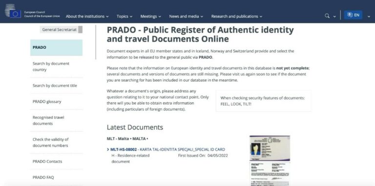 Exploring ID Document Databases for Manual Identity Verification - Keesing