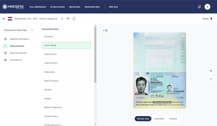 DocumentChecker Keesing MRZ