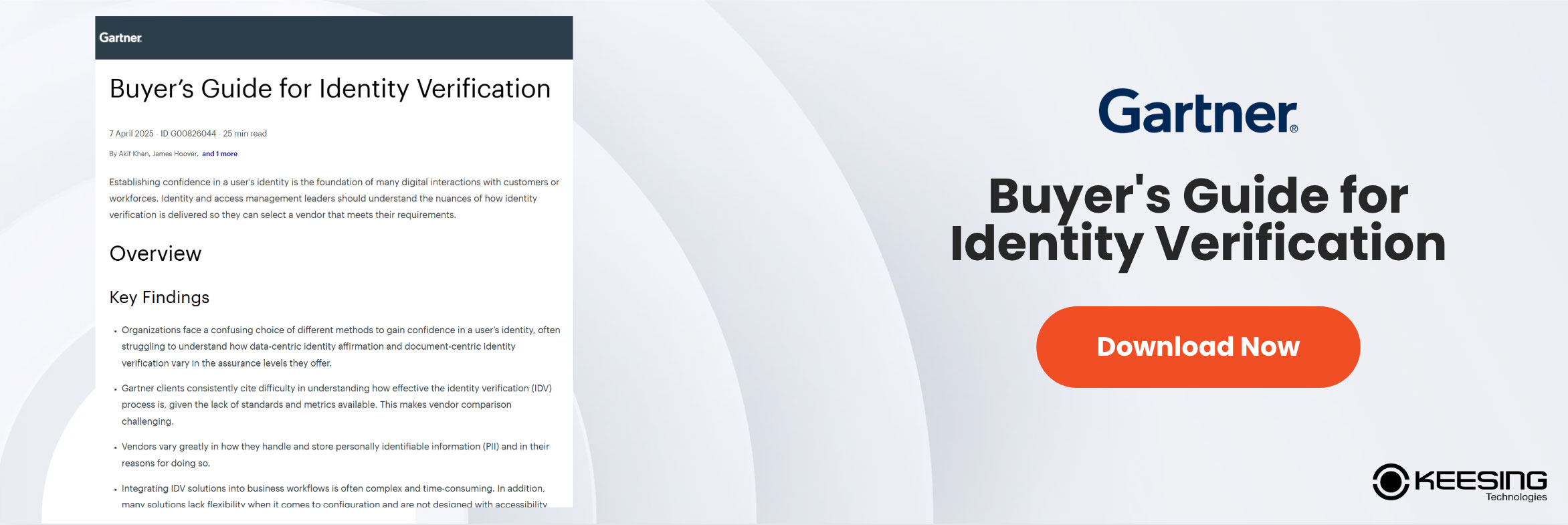 Gartner Buyer's Guide for Identity Verification.